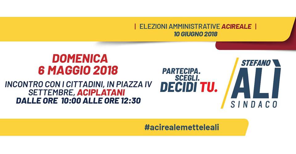 stefano alì sindaco aciplatani
