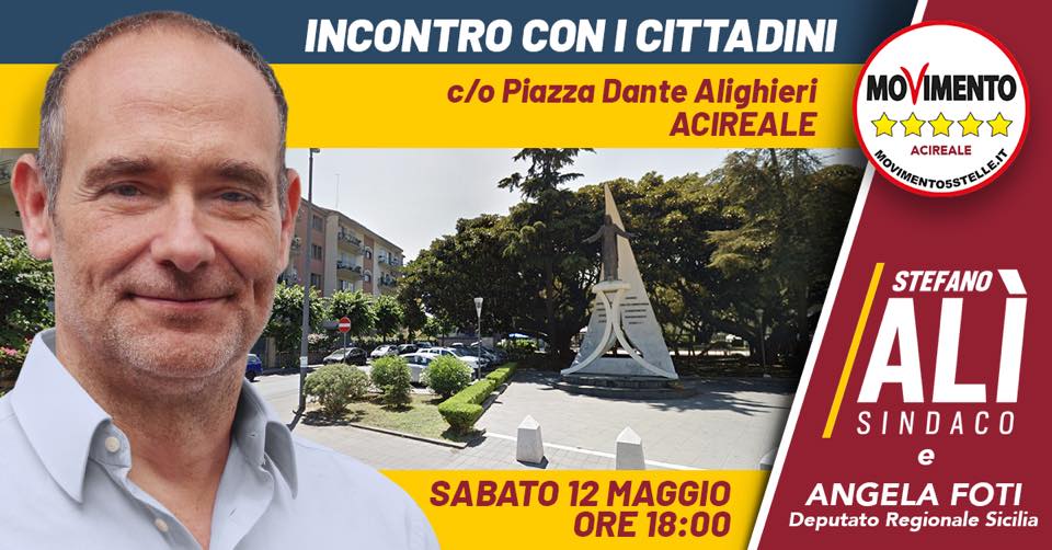 alì sindaco a piazza dante