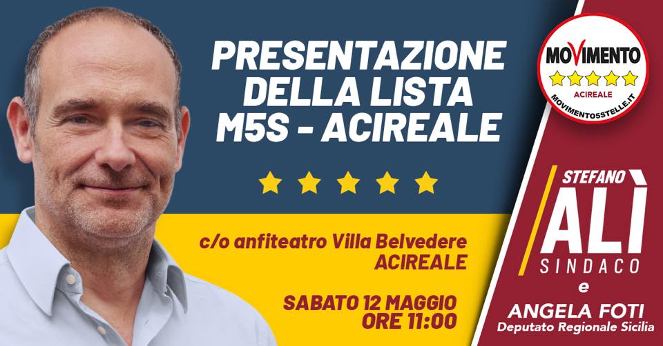 presentazione lista m5s acireale