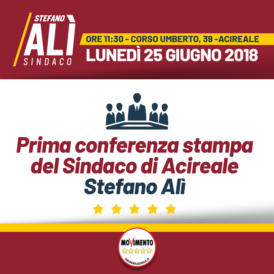 prima conferenza stampa sindaco alì